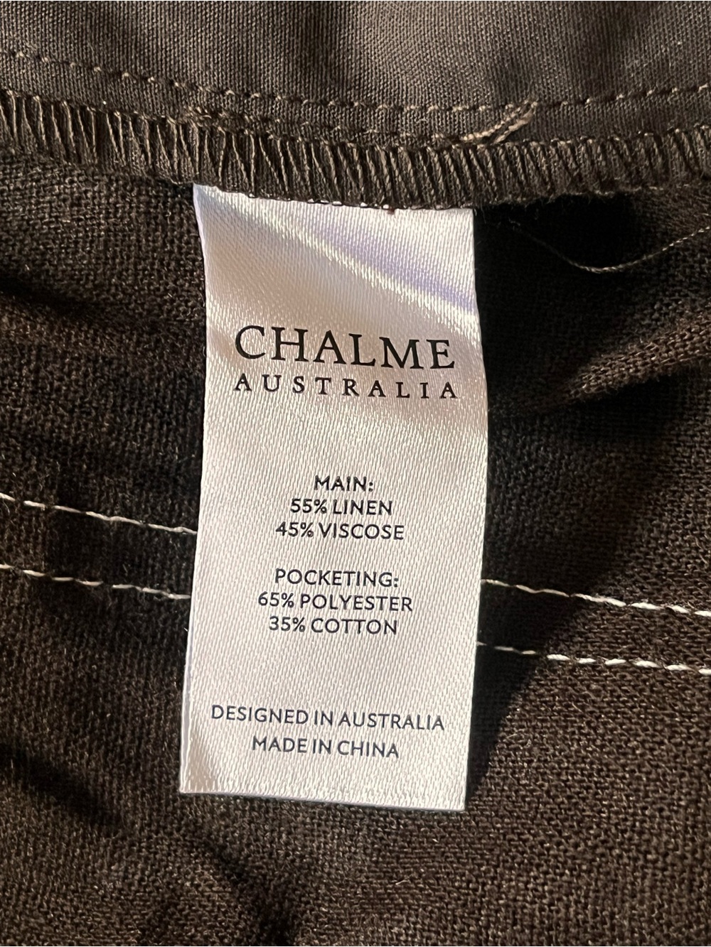 CHALME Australia Linen Blend Relaxed Leg Pant - Picture 12 of 15